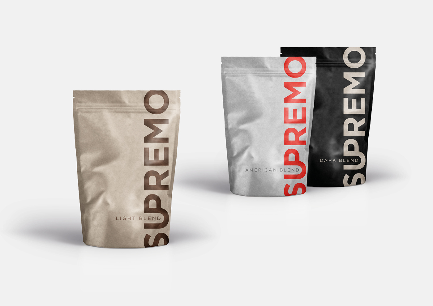Coffee supremo denmark nordic cafe identity logo design