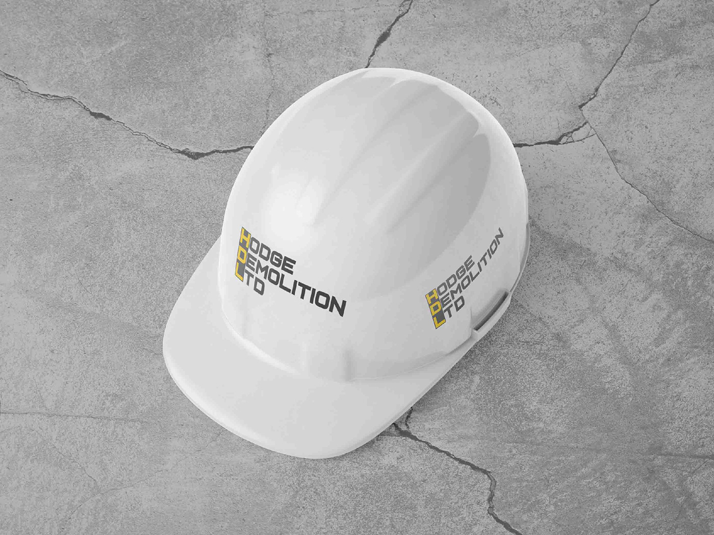 branding  construction demolition design logo Logo Design Logotype