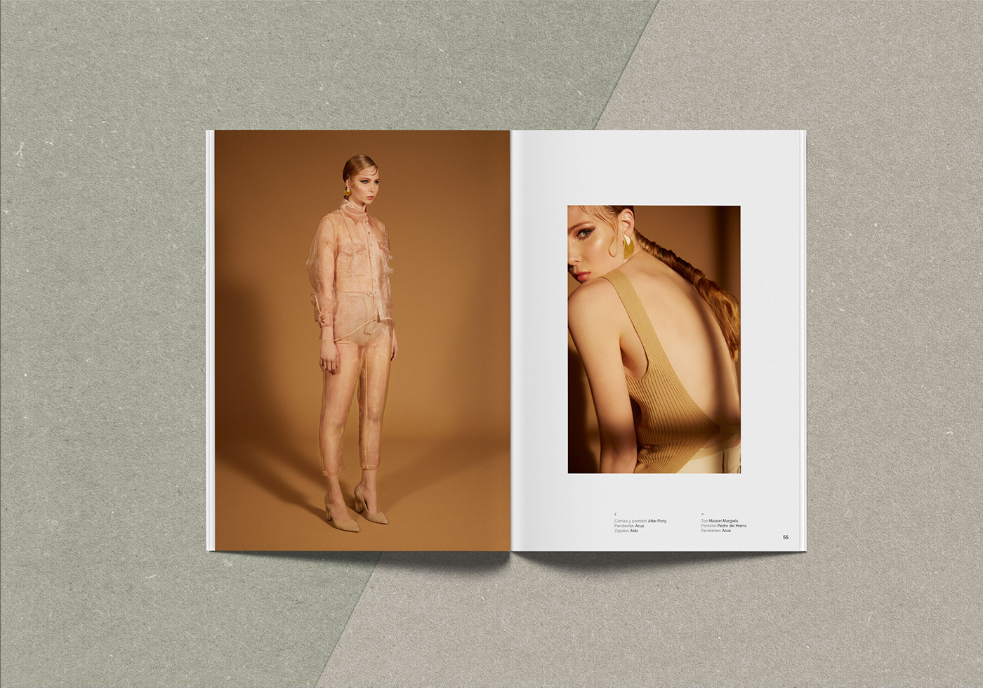 design magazine Fashion  moda Mockup Layout editorial InDesign photoshop revista