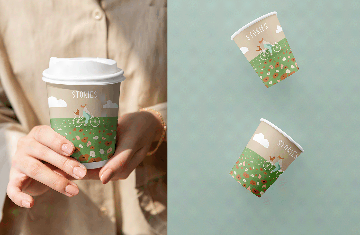 coffe cup illustrations Packaging digital illustration