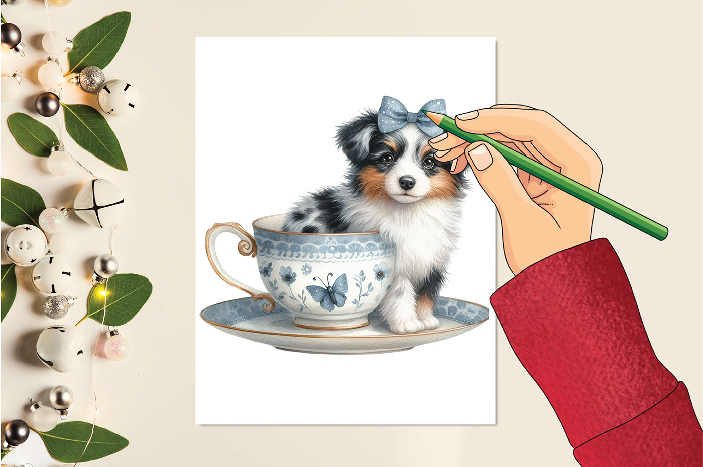 clipart vintage teacup watercolor clip art Watercolor clipart dog illustration clipart bundle custom dog portrait dog clipart dog lover gift puppy clipart