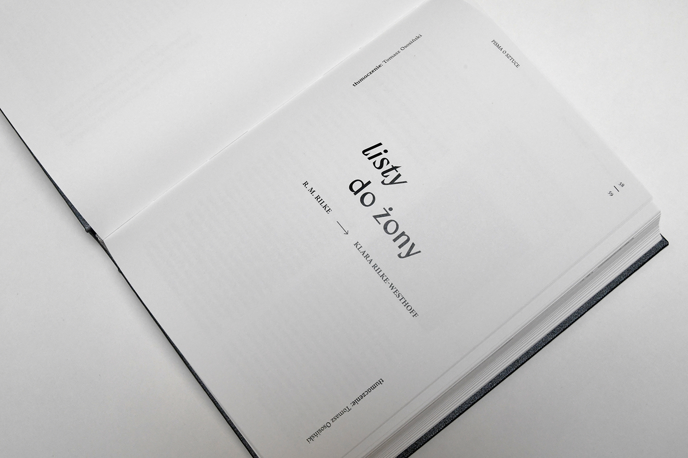 book design editorial design  letters art essey Rainer Maria Rilke