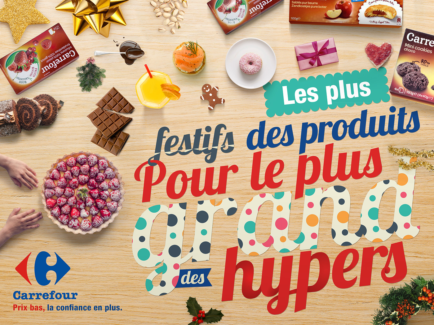 Carrefour new year nouvel an print campaign