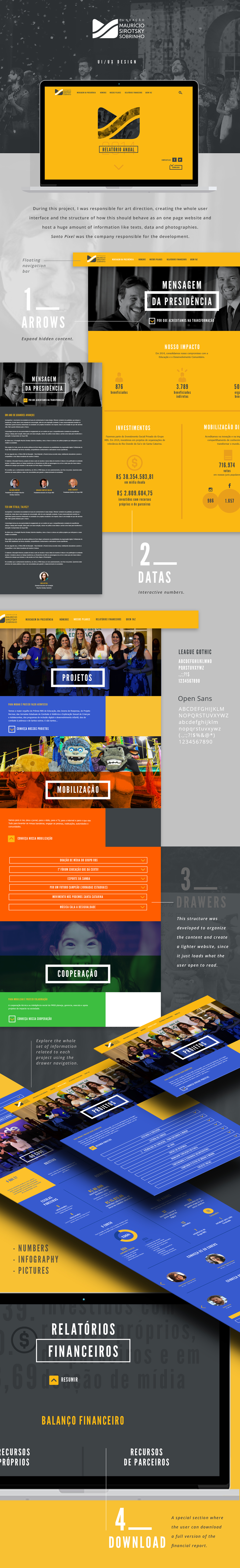 Web Interface financial report infographics infografia Relatório graphic rbs Direção de arte