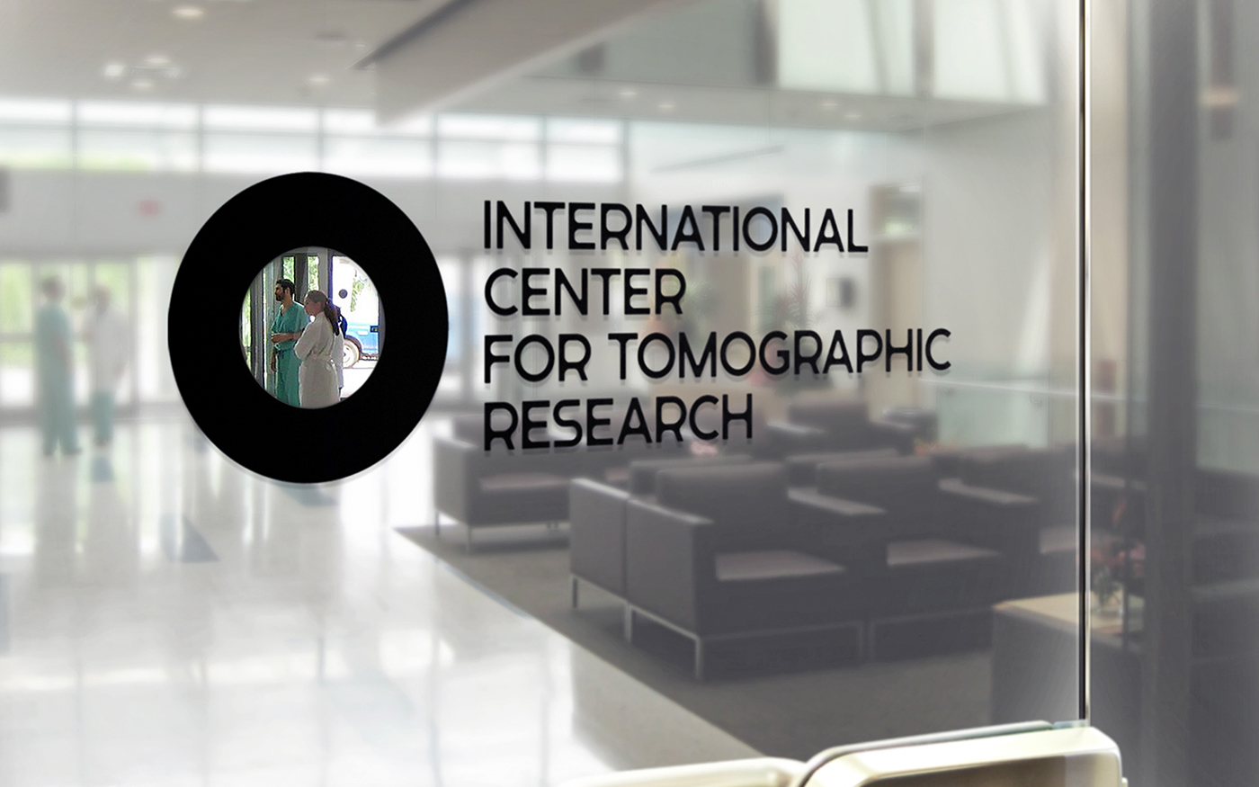tomography radiology Moscow Russia bid winner tomatdesign Typeface hole round trasparency medicine diagnostics research identity logo