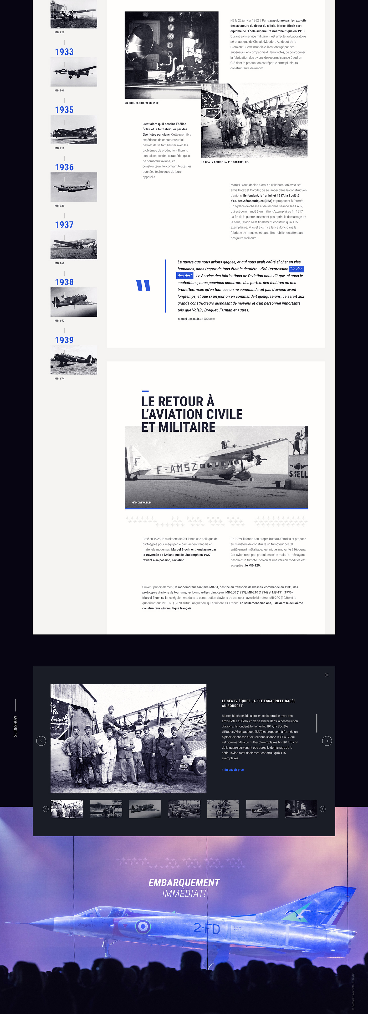 The dassault adventure Aeronautic aviation planes Air Forces history timeline videos branding  Website