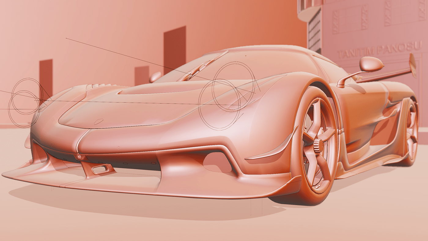 3D 3d art automotive   car Koenigsegg raytrace Render rendering supercar sweeden