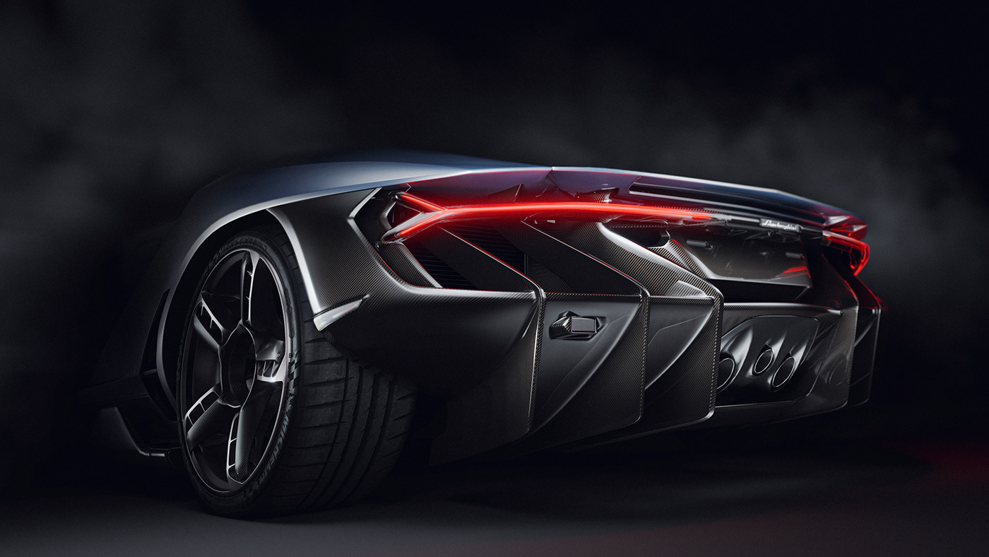 automotive   CGI Advertising  product design  Render lamborghini Centenario