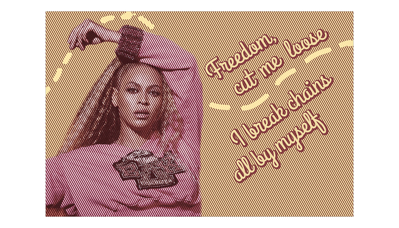Beyonce Empoderamento Feminino mulher negra design gráfico Cartão-Postal