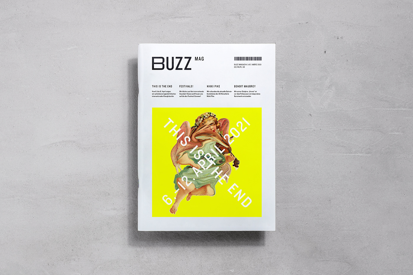 Magazine cover for Buzz Soundart Galerie
