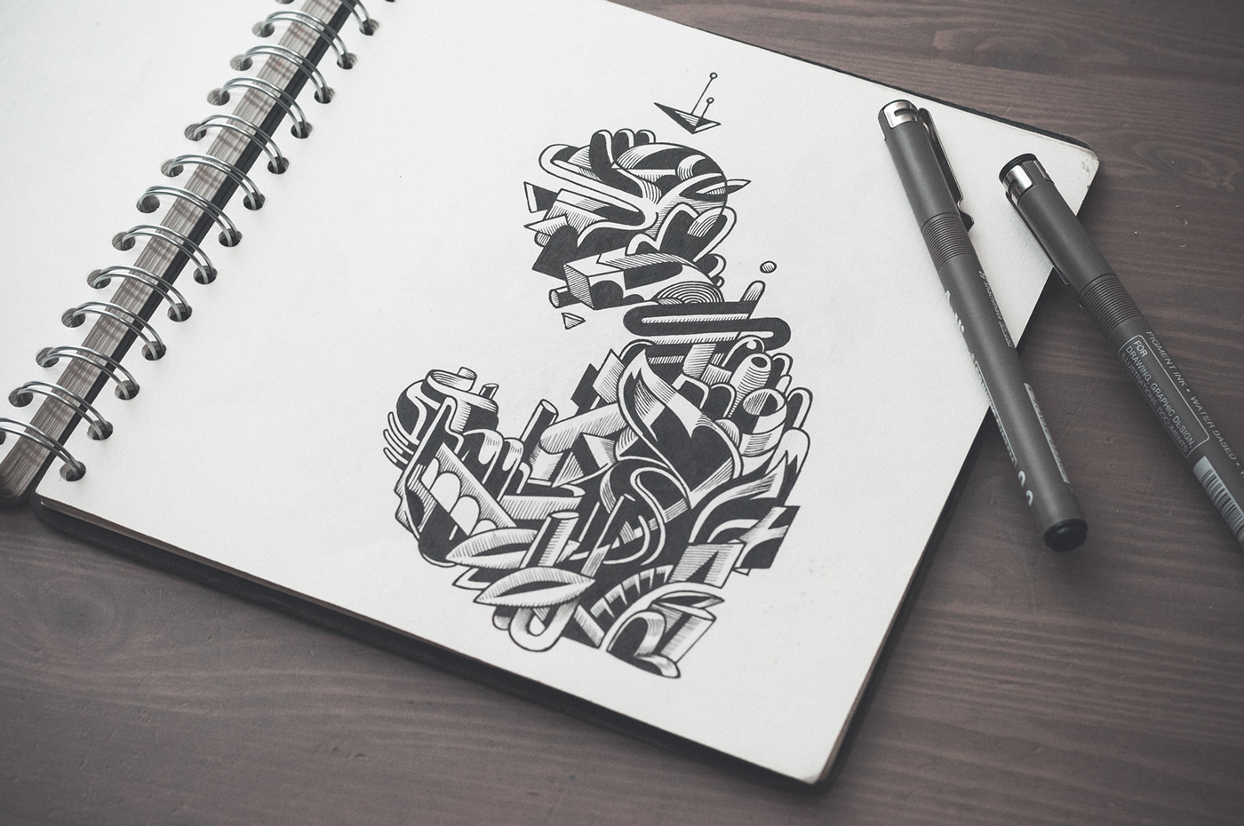 art Black&white doodle Drawing  ILLUSTRATION  painting   pen sketchbook vector