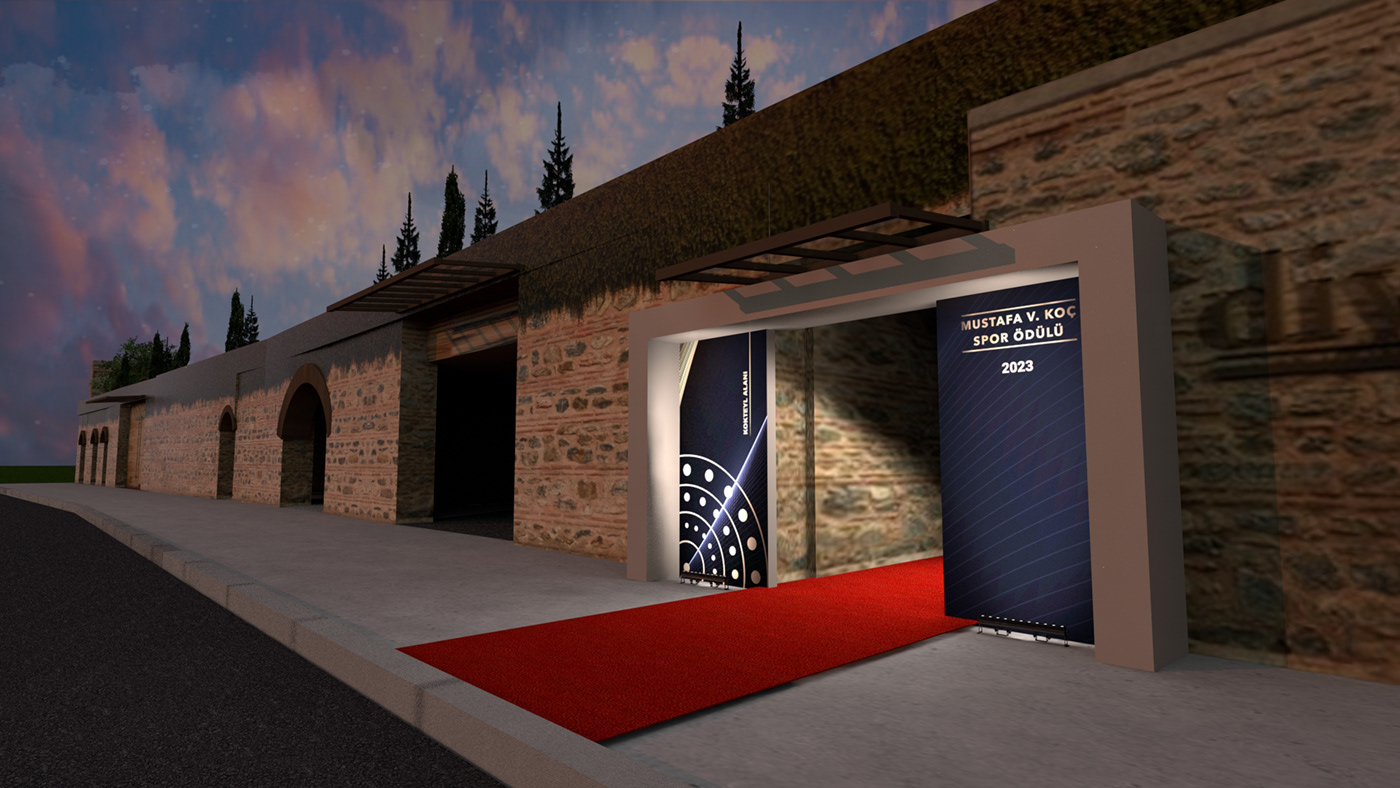 Event cocktail Entrance tag welcome design organization award night Render
