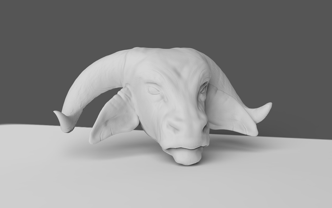 Zbrush 3D Buffalo design Render modeling