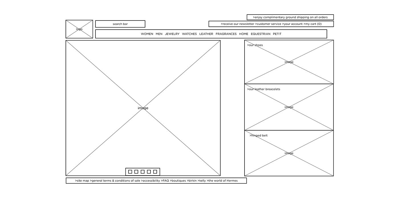 Point Click Drag Stephanie Castilla web redesign UI/UX hermes