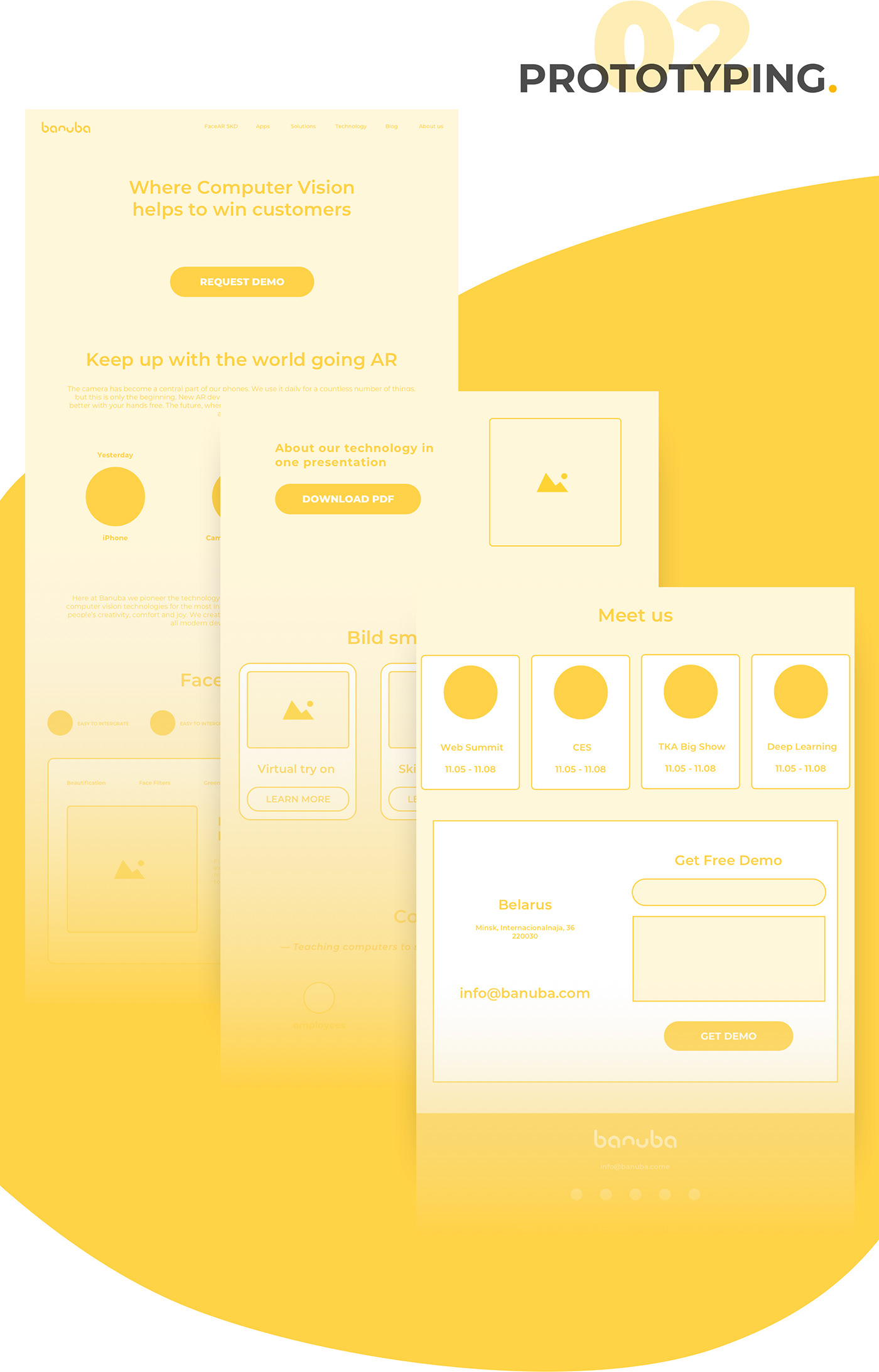 ux UI Website web ar design user experience Web user interface yellow
