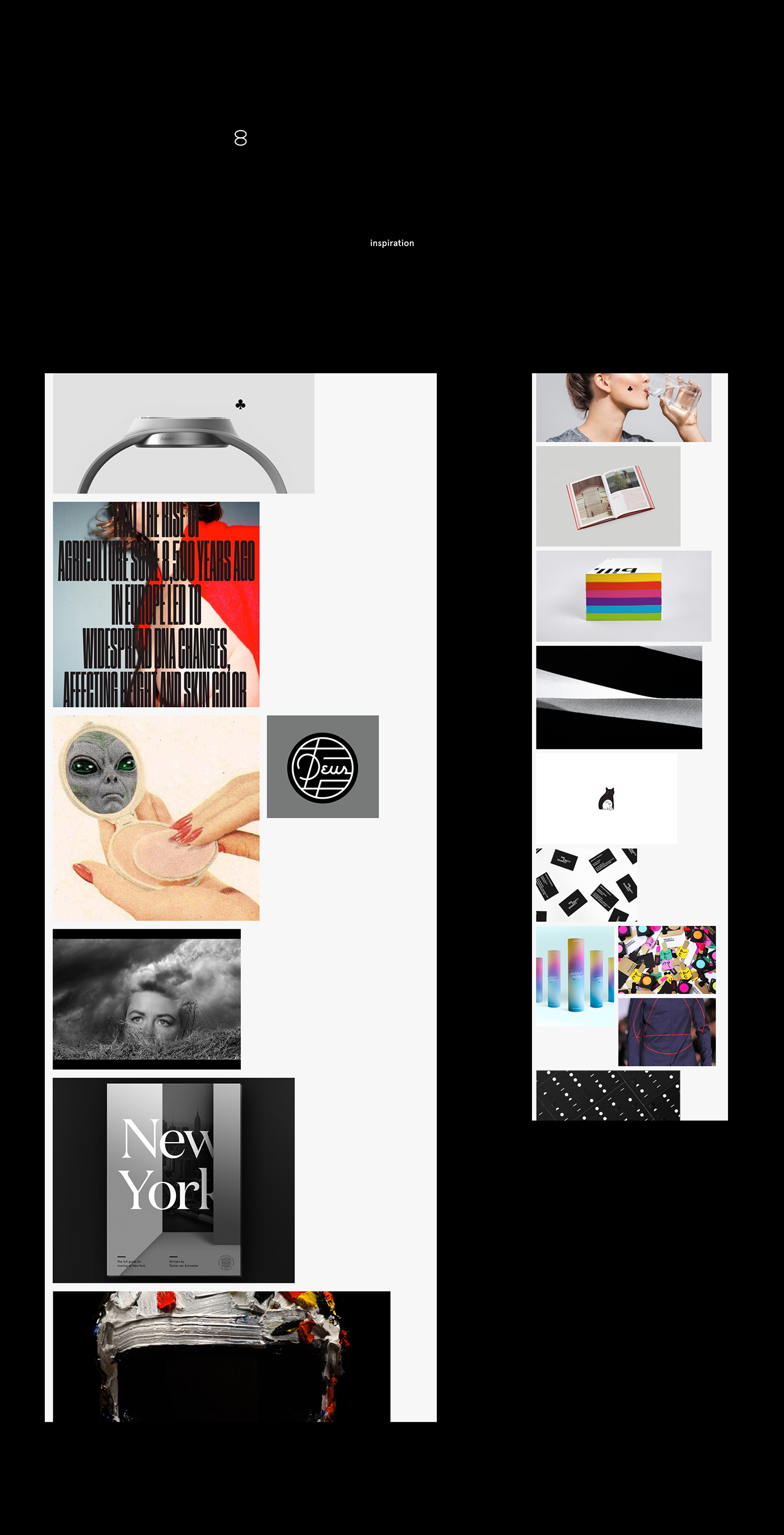 UI Webdesign interaction mishano ArtDirection design concept portfolio black