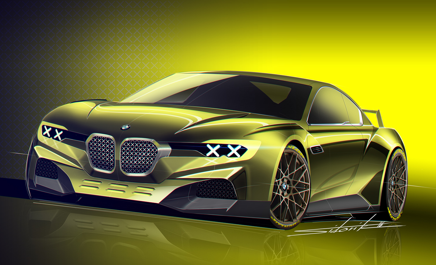 sketches Render design Cars Audi BMW sketch