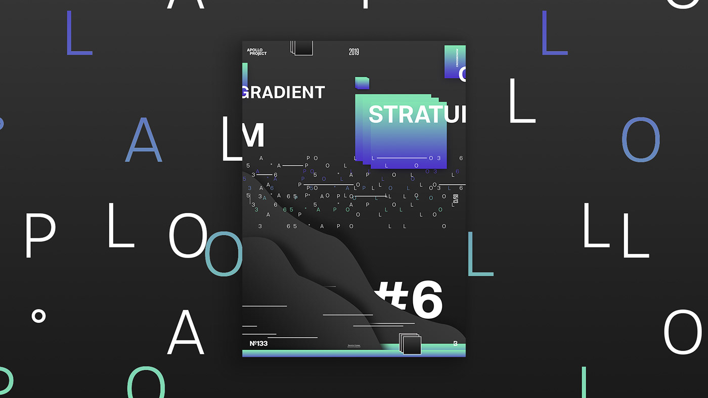 graphic design  graphic designer poster design creation process gradient typography   geometry
