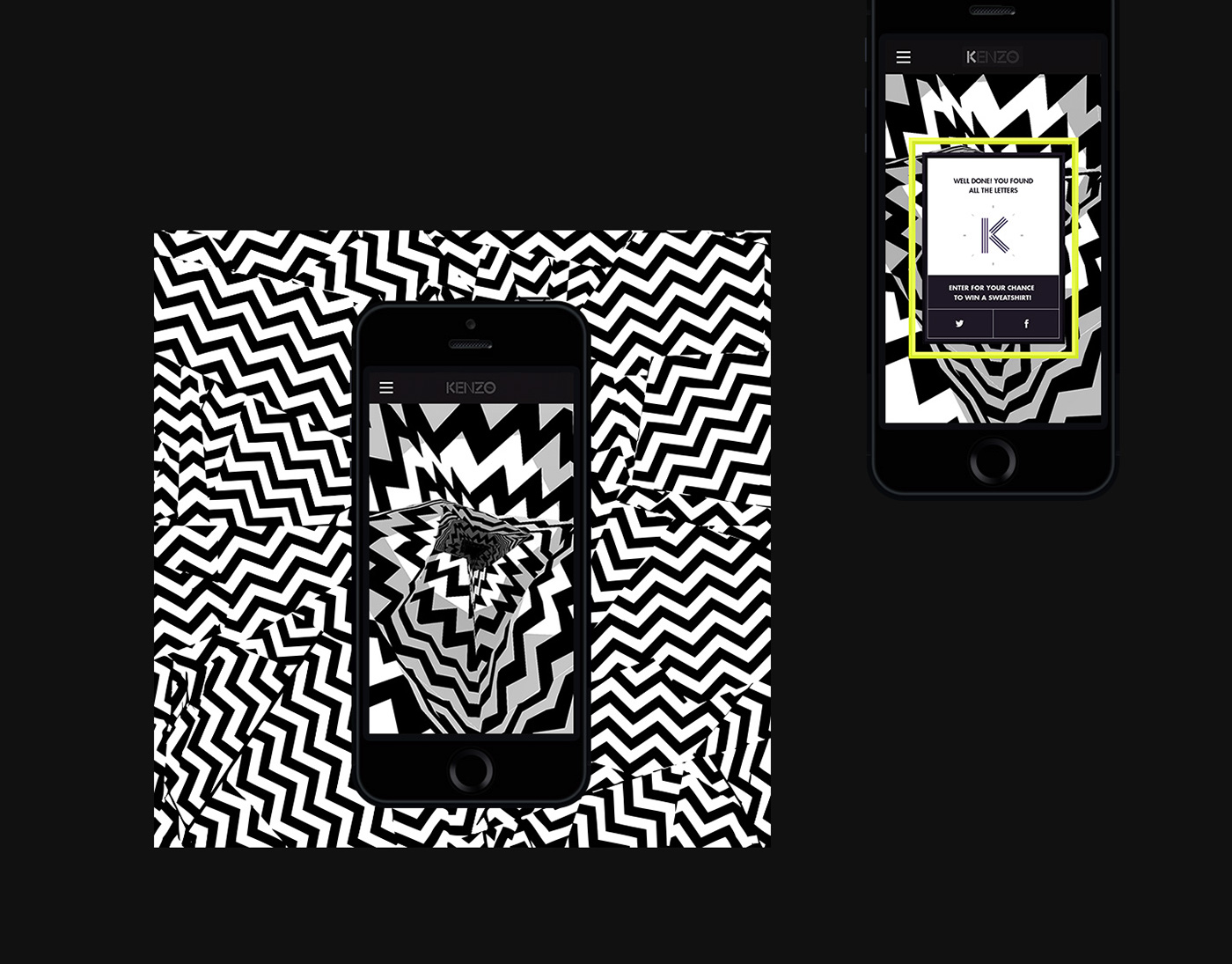 Mobile app Fashion  animation  mobile application kenzo art direction 