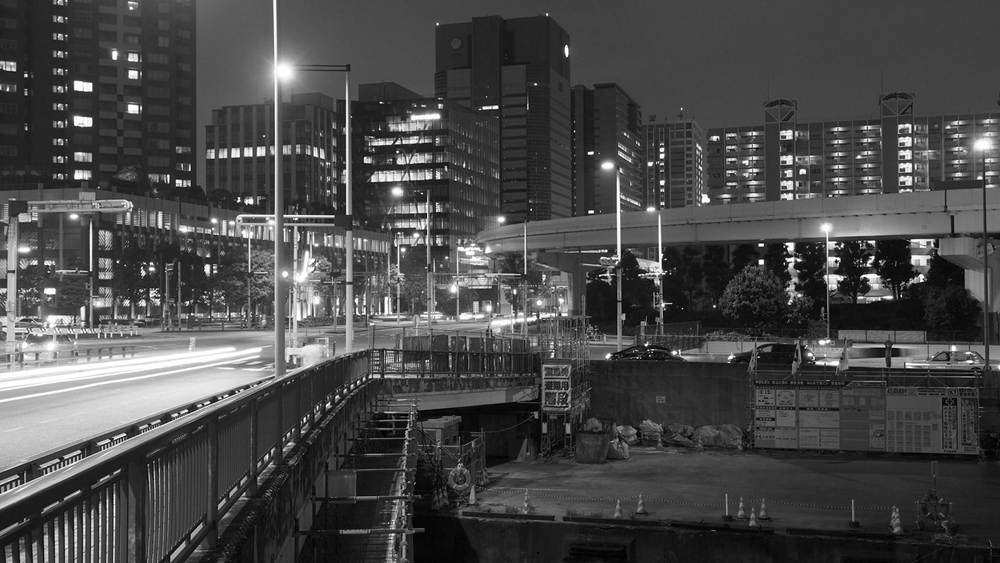 Adobe Portfolio night monochrome japan Urban light
