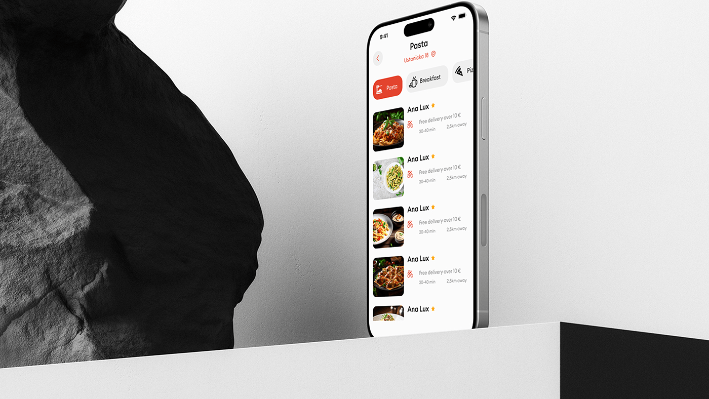 ui ux Case Study UI/UX Mobile app Figma delivery Food  restaurant app design app development