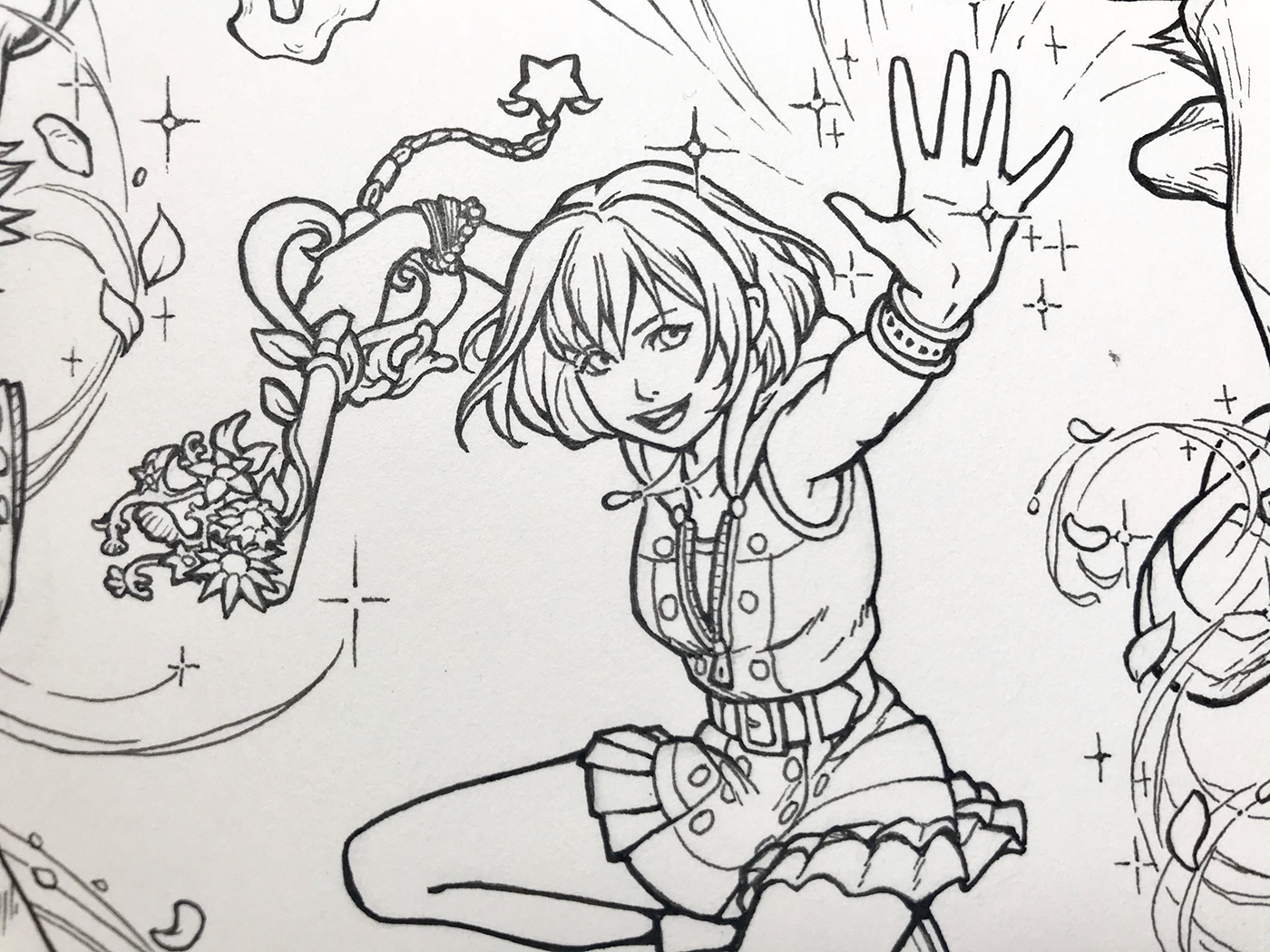 Detail shot of Kairi completed