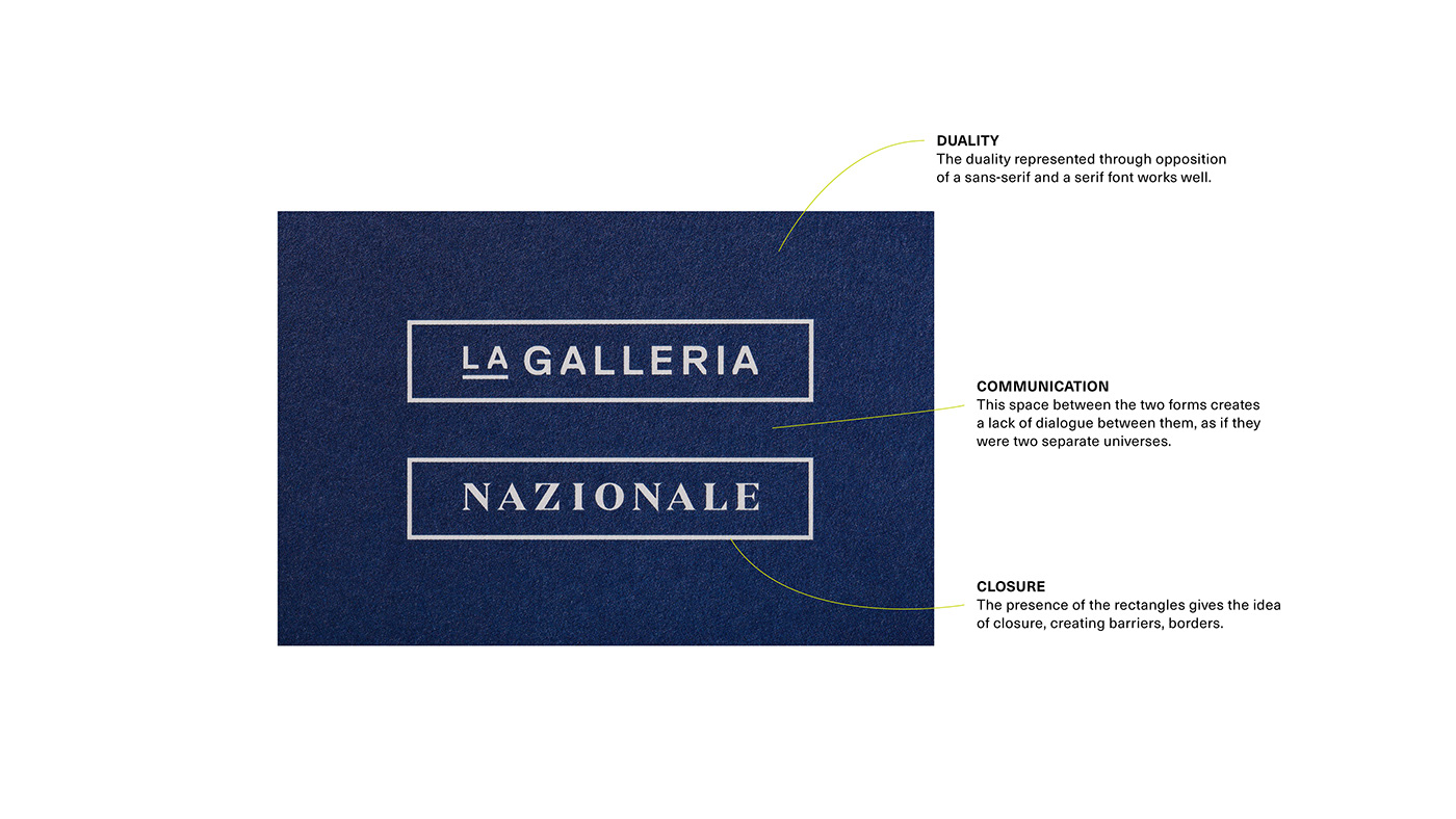 art branding  Focus gallery lines museum Whitespace logo Rome visual identity