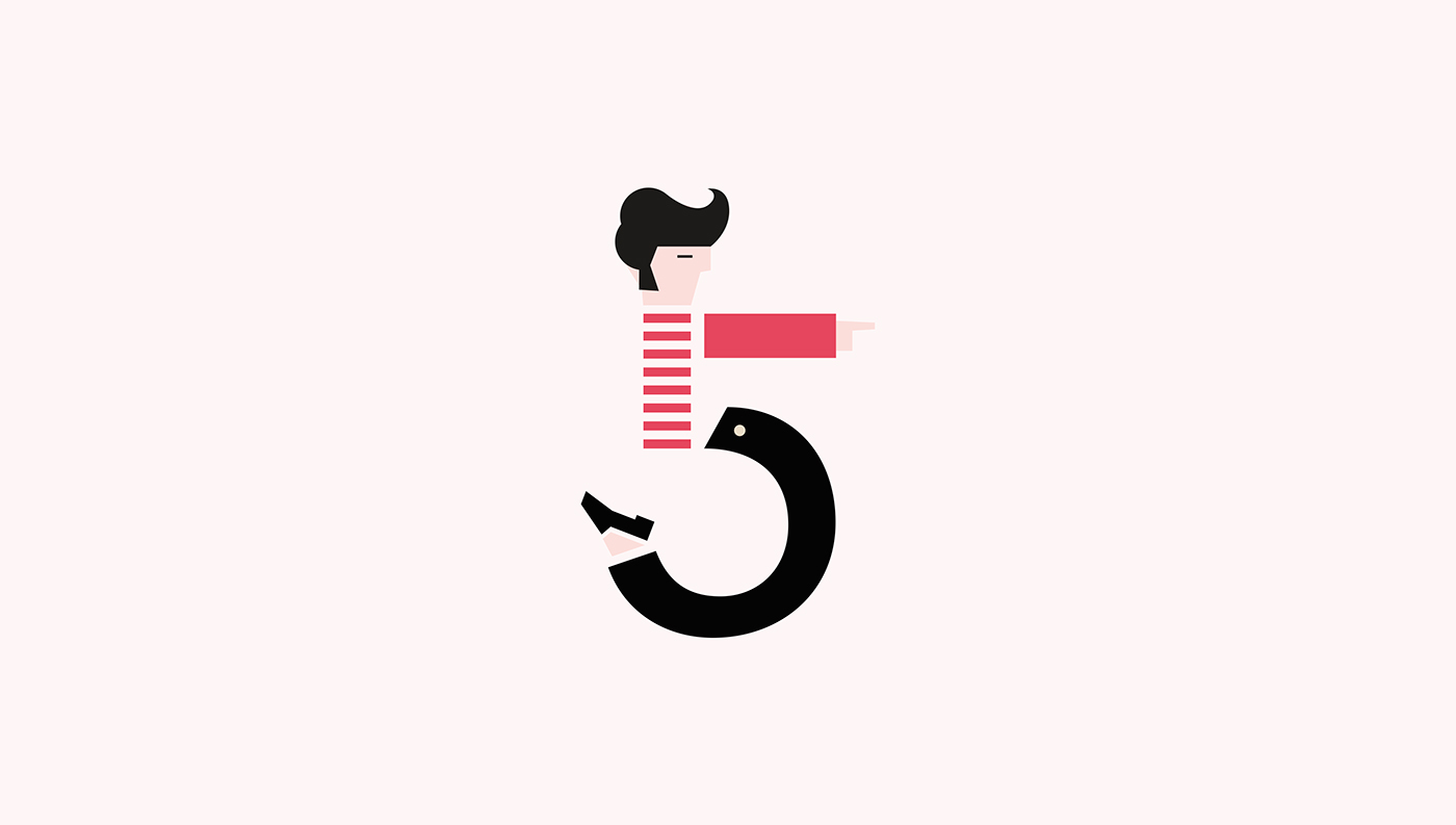 36daysoftype02 numerologia lettering travellersnumbers 36daysoftype type numbers inspire ILLUSTRATION  Illustrator