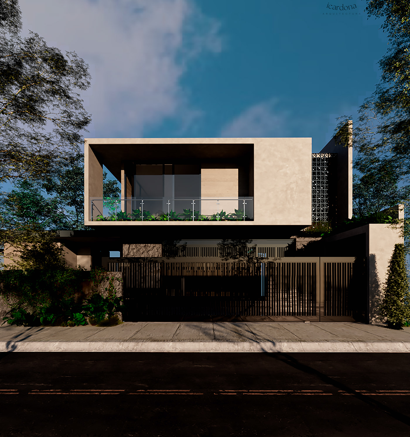 architecture 3ds max Render exterior 3D visualization rendering