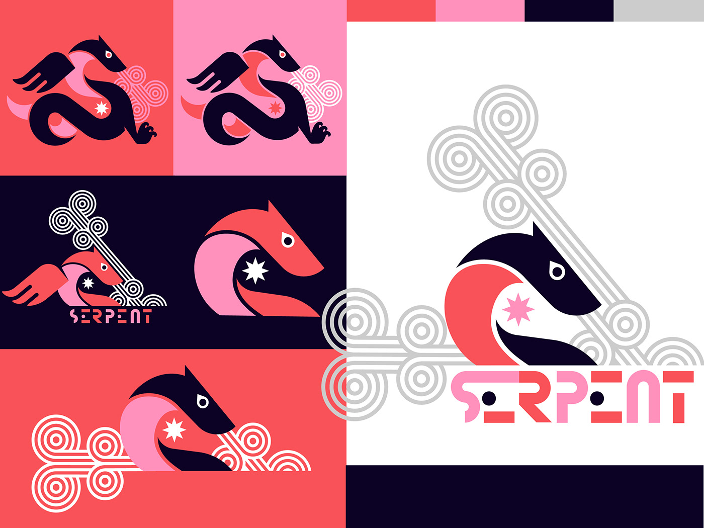 branddesign brandidentity branding  graphicdesign Icon ILLUSTRATION  logo serpent typography   vector