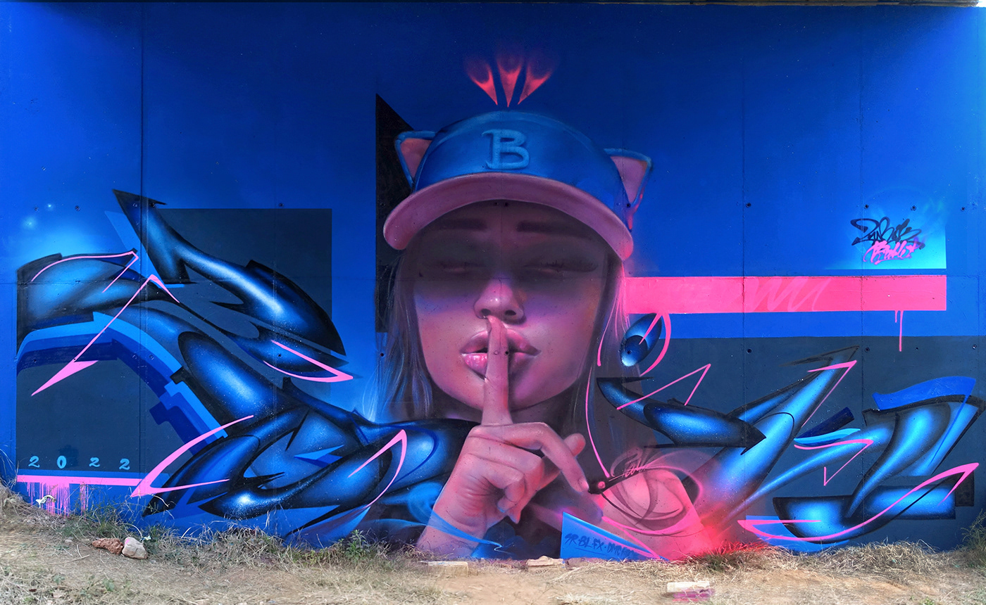 art Graffiti Graffitiart Mural portrait spray wall