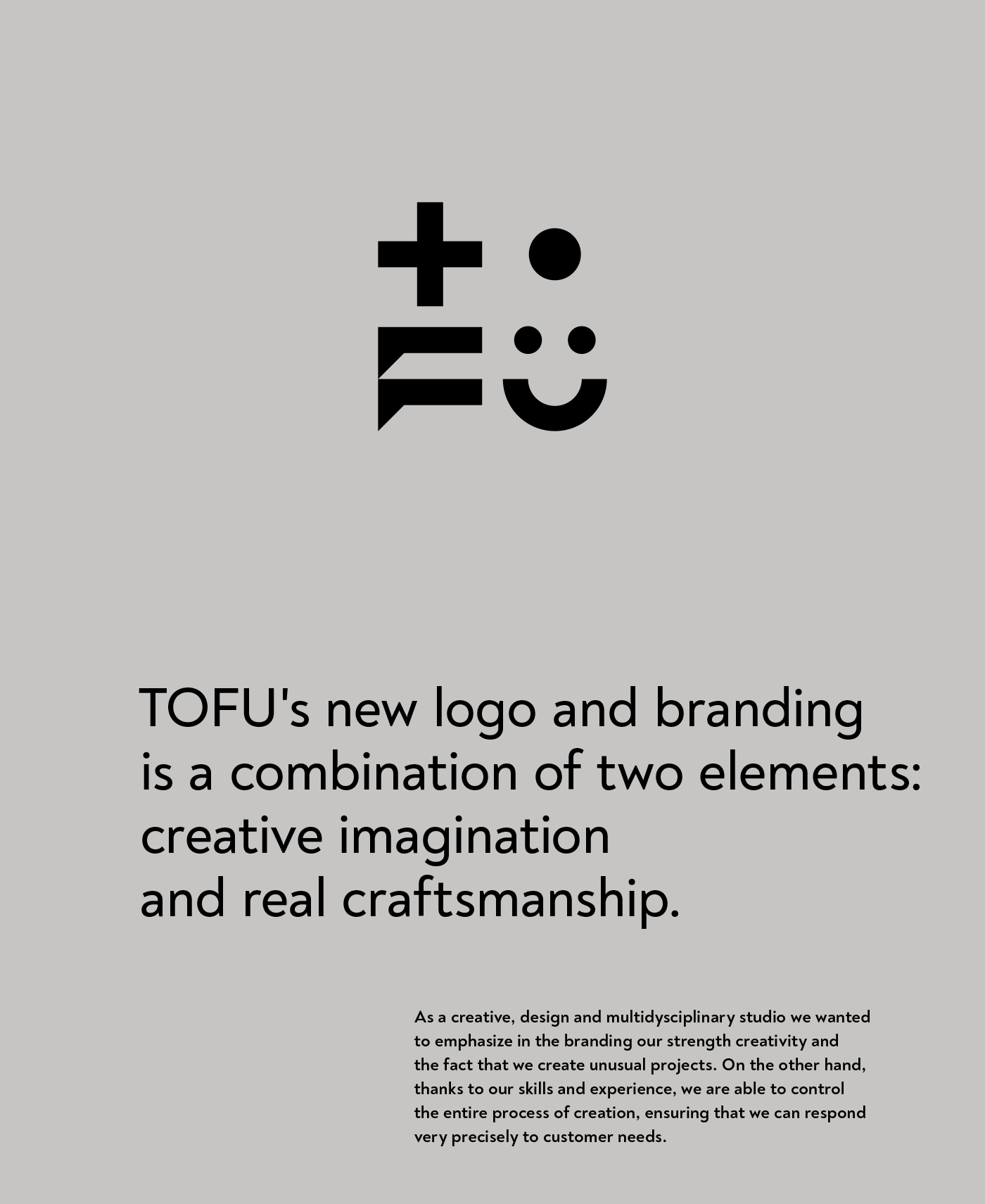branding  logo tofu graphic design black White ID marks animation 
