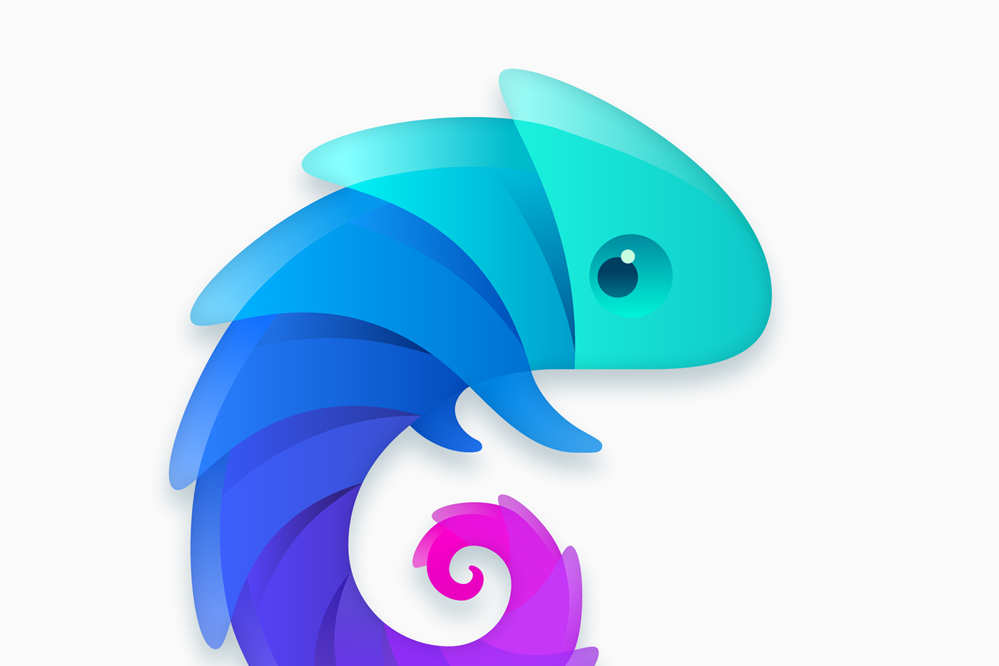 chameleon Golden Spiral Spiral Golden Ratio logo identity Gaming Entertainment custom-made logotype Logotype