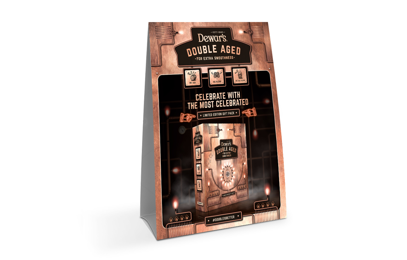 branding  packaging design posm alcohal celebration Dewar's gift pack bacardi limited edition