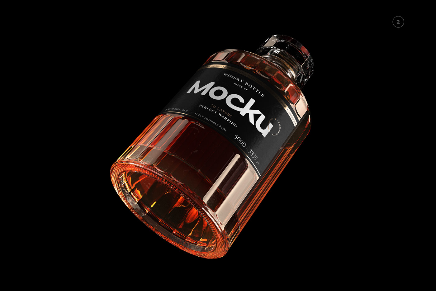 bottle drink glass Label mock-up Mockup Packaging Packshot template Whisky