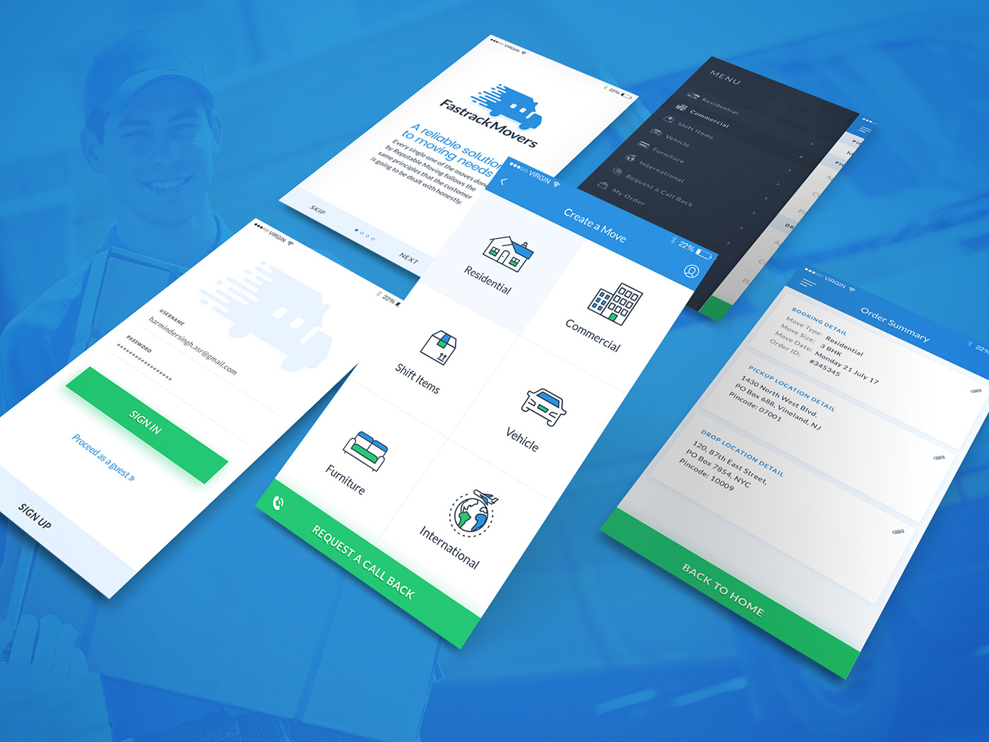minimal Mobile app movers and packers recent. uiux viral uxui design