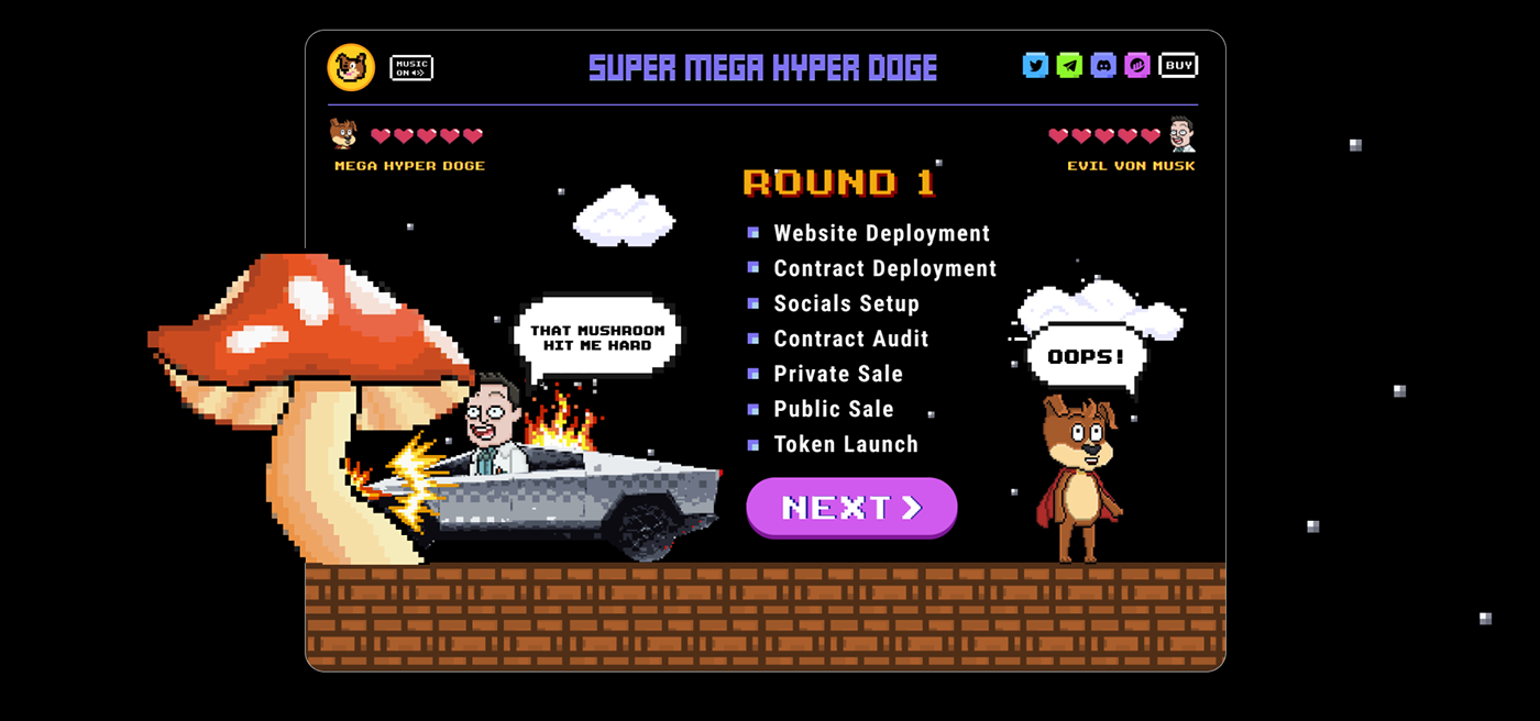 8bit coin crypto cryptocurrency game ILLUSTRATION  Retro UI/UX Website Space 