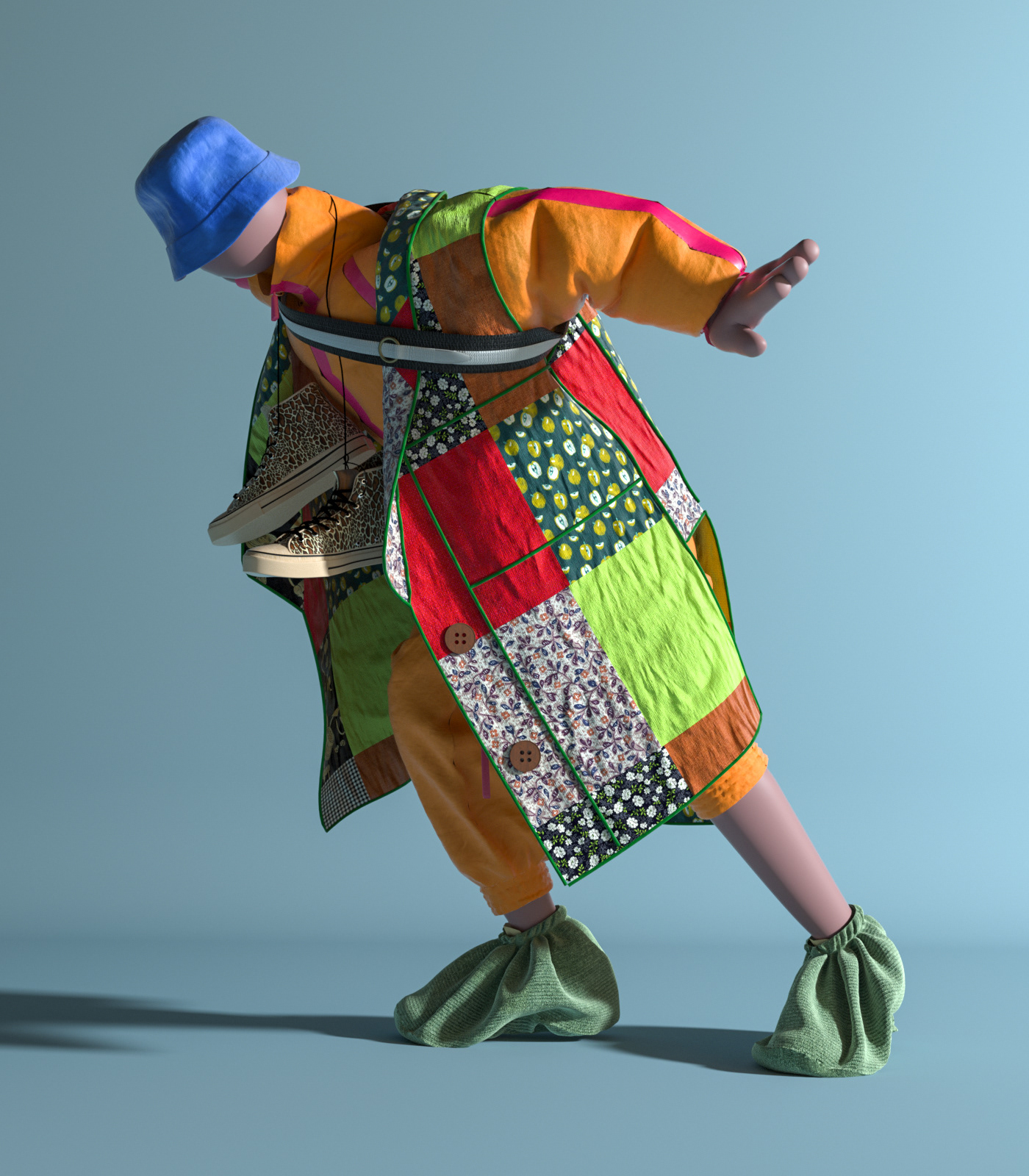 c4d dress Fashion  figure MD mix and match the color