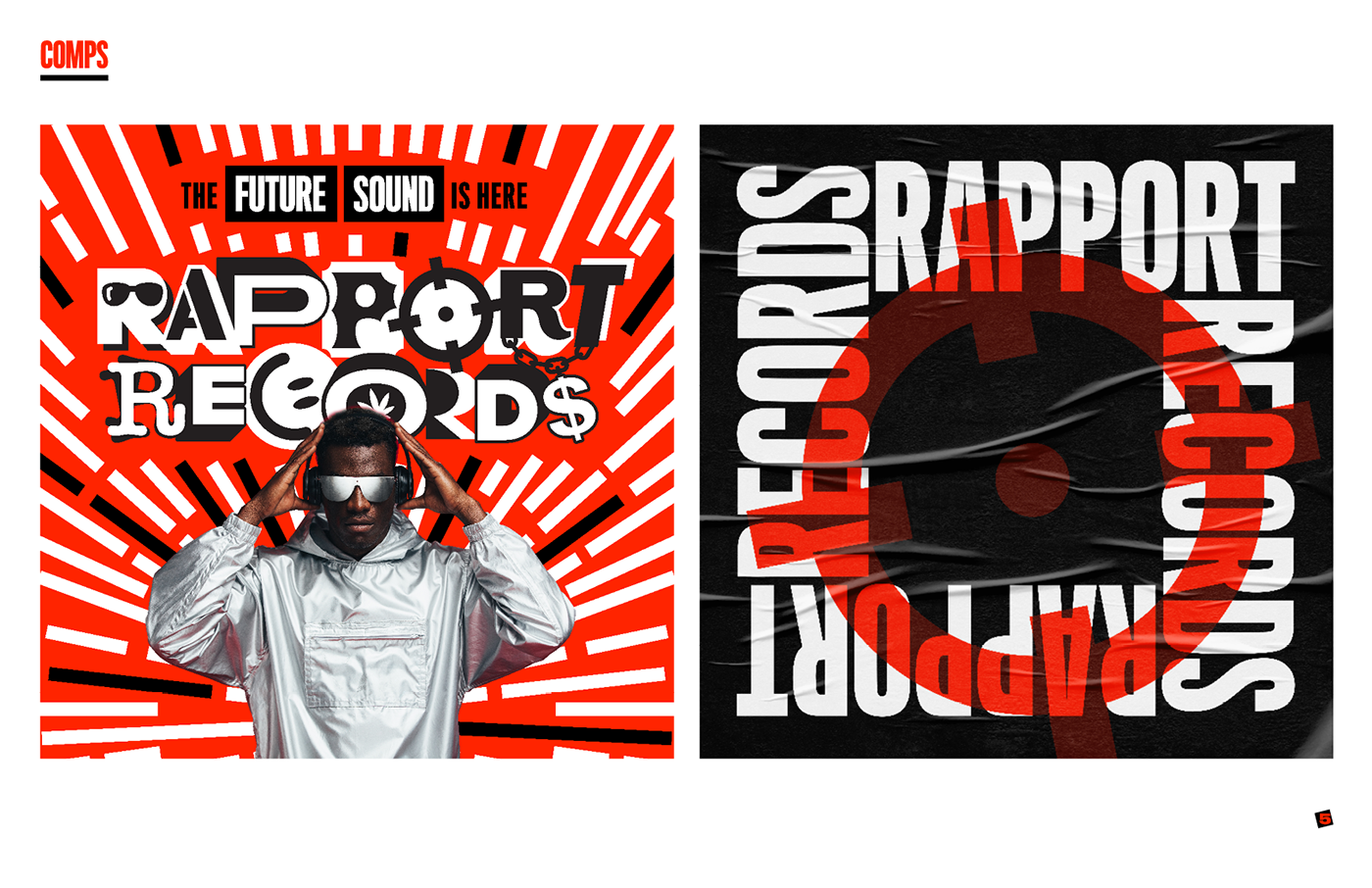 branding  California hiphop Logotype music record label
