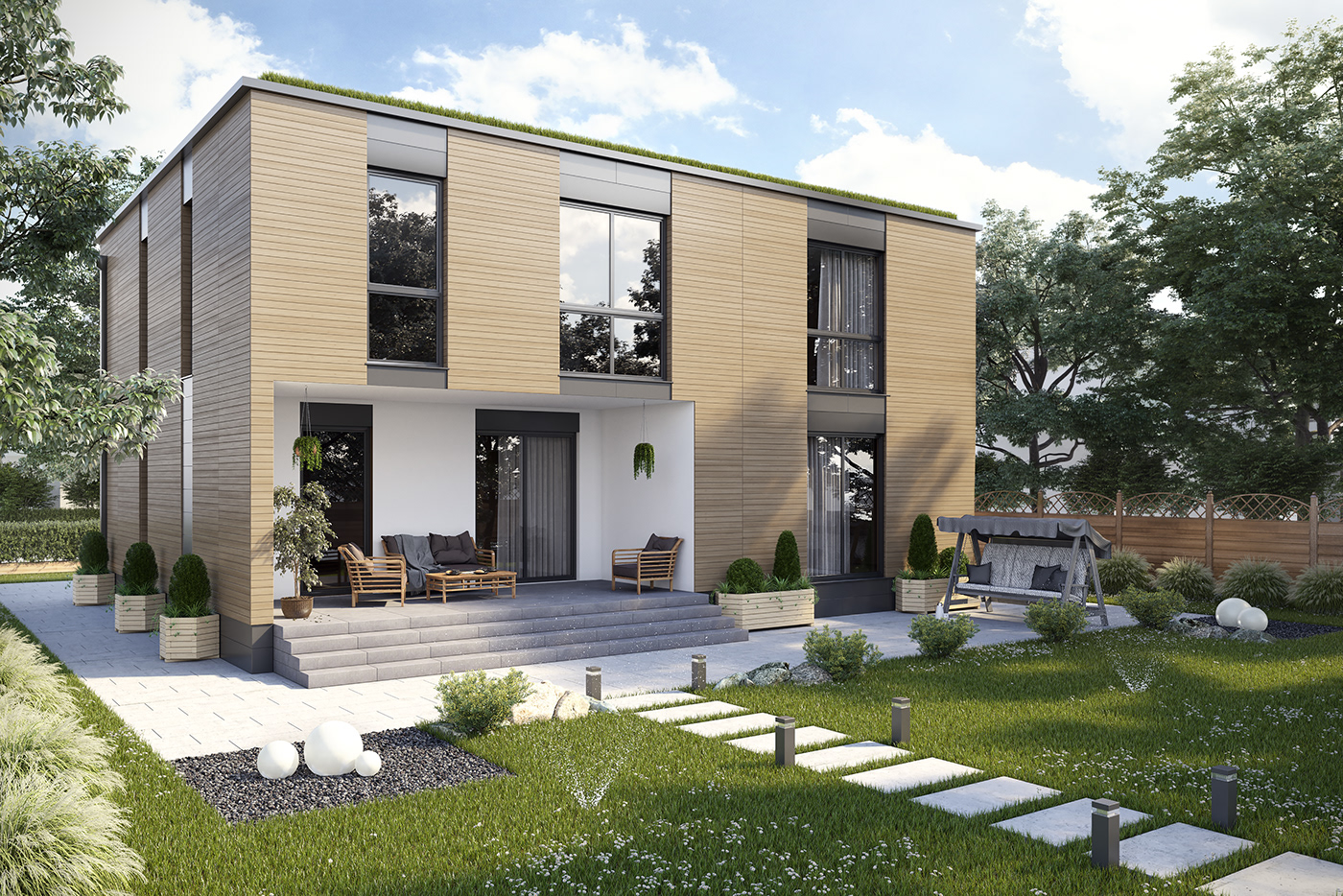 commercial residental house visualisation Villa