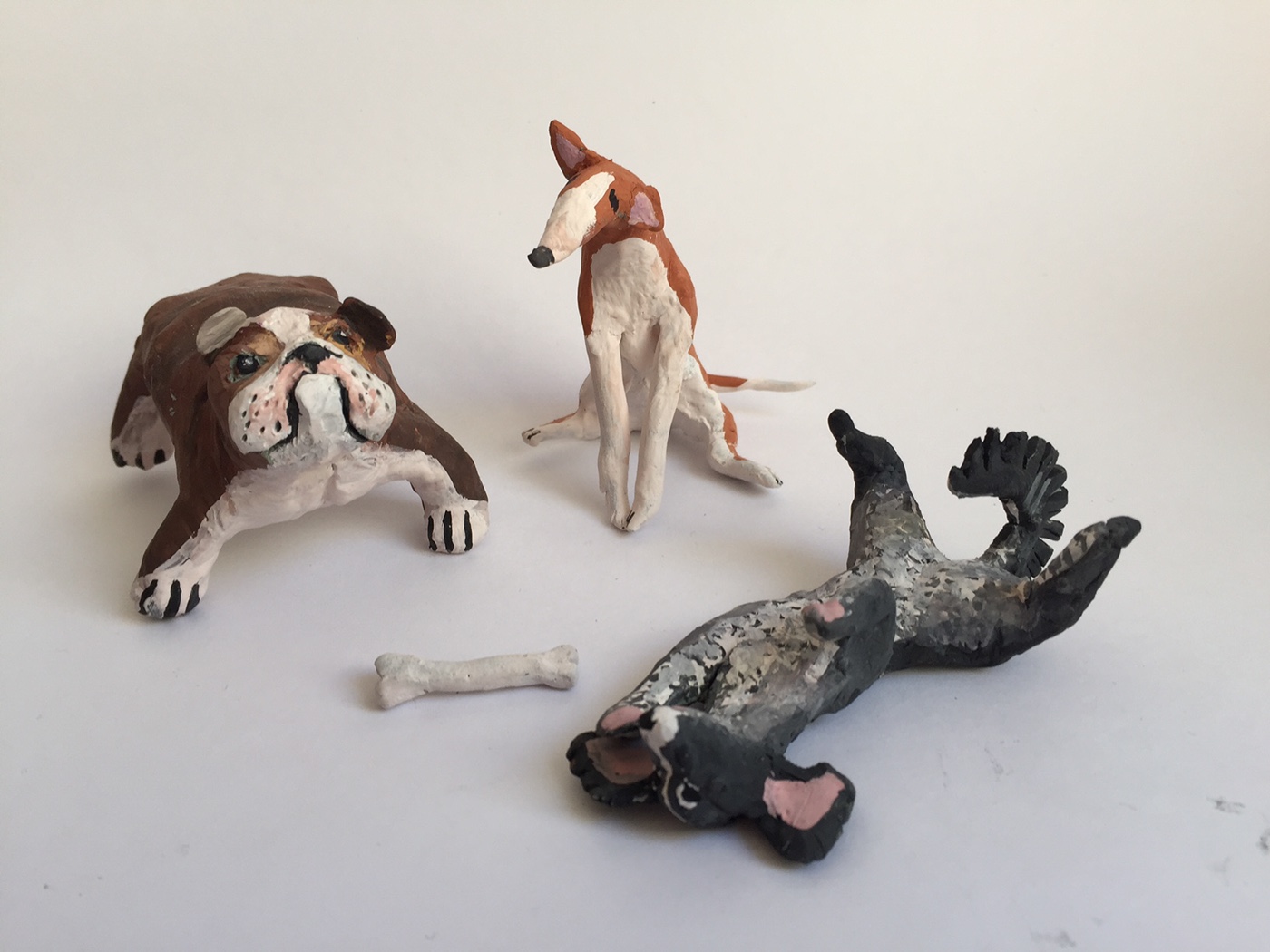 animals clay dogs cats cow horse ceramics  toy fish walrus