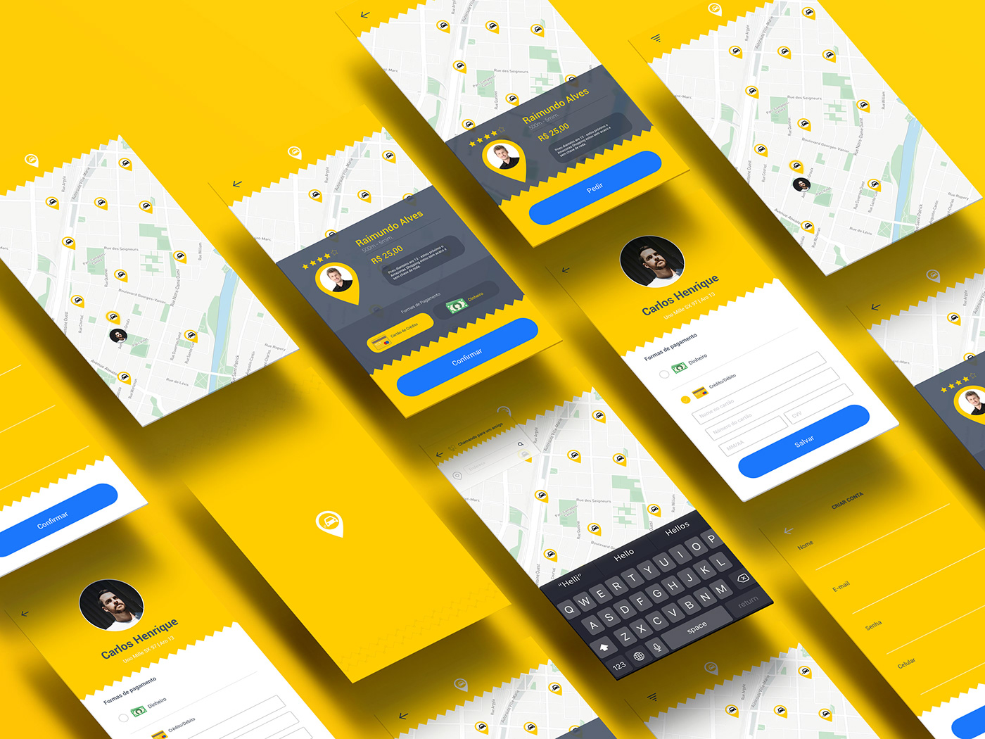 UI app mobile car design graphic design  app concept