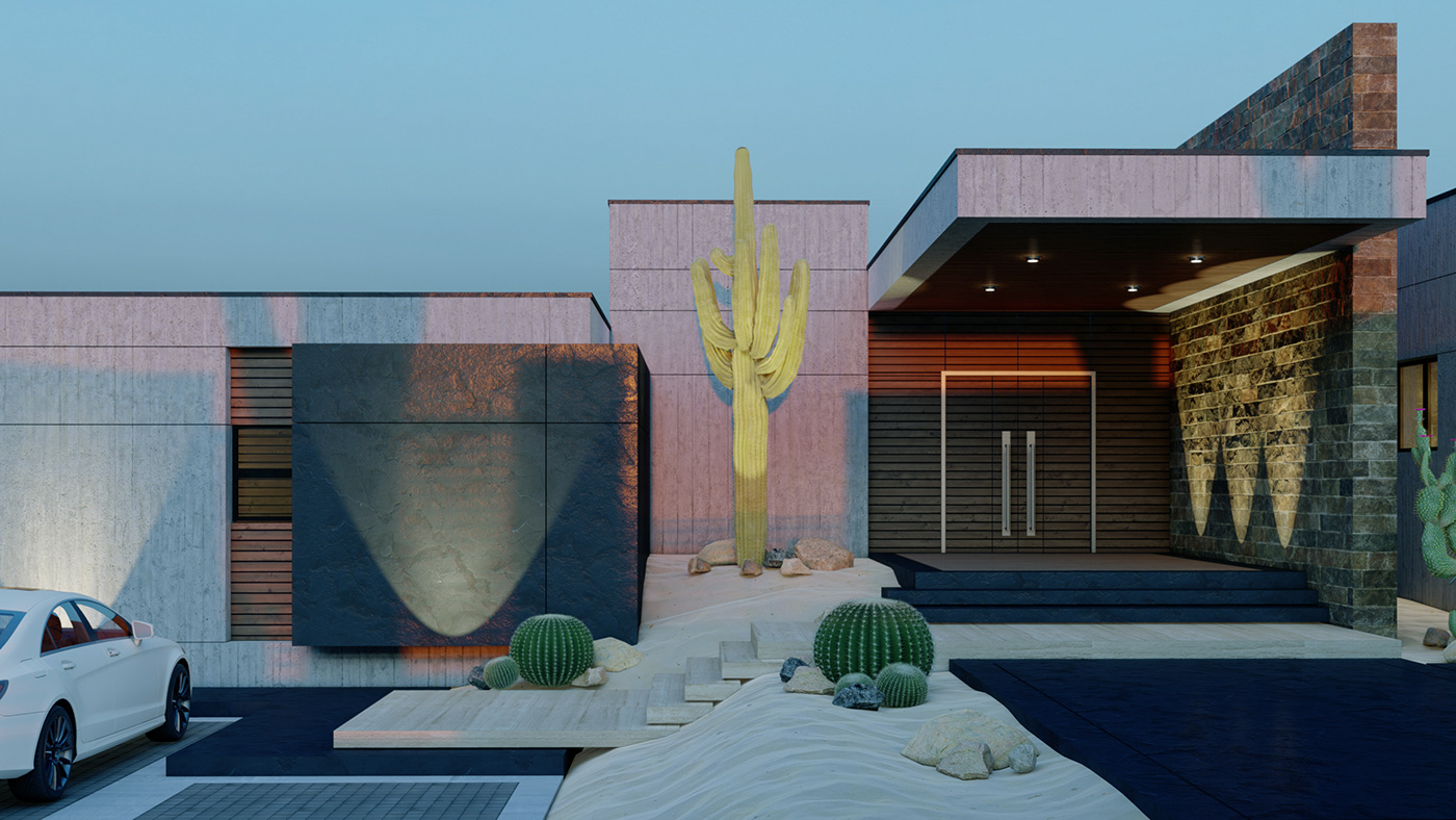 3D architect exterior Villa