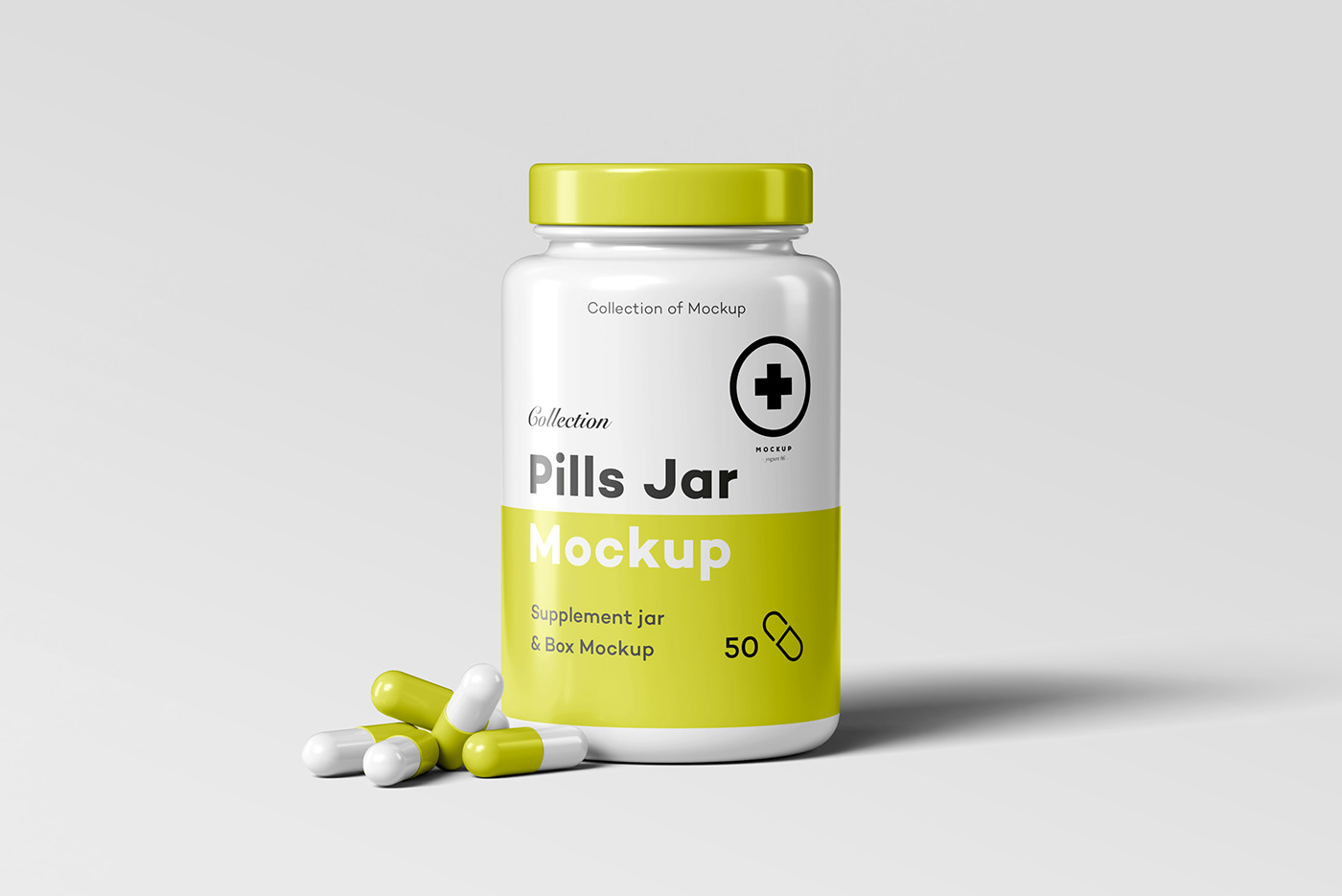 jar pills supplement packaging design product Mockup brand identity design Graphic Designer Adobe Photoshop