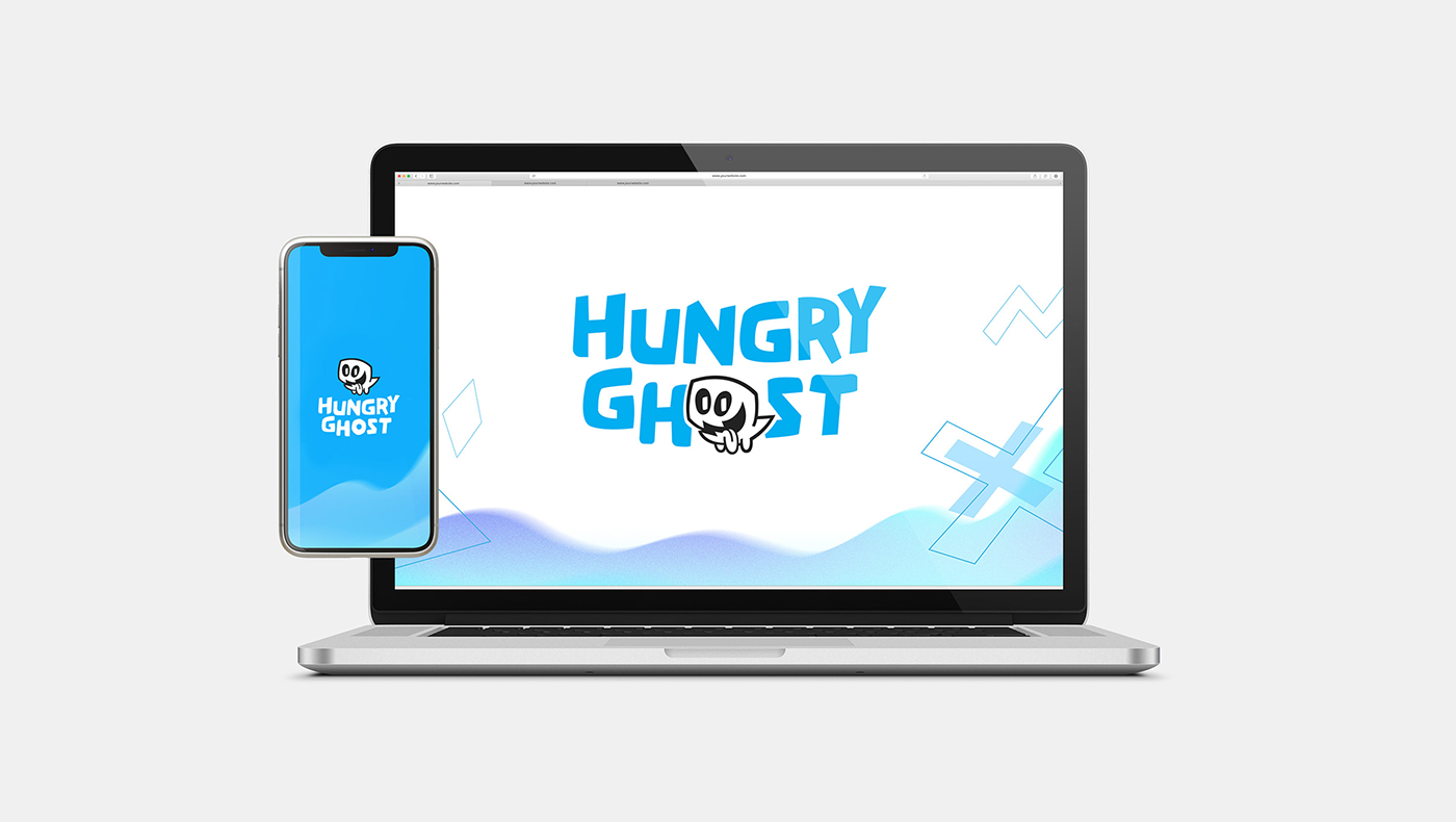 branding  game studio logo studio Brand Design brand identity hungry ghost Logo Design