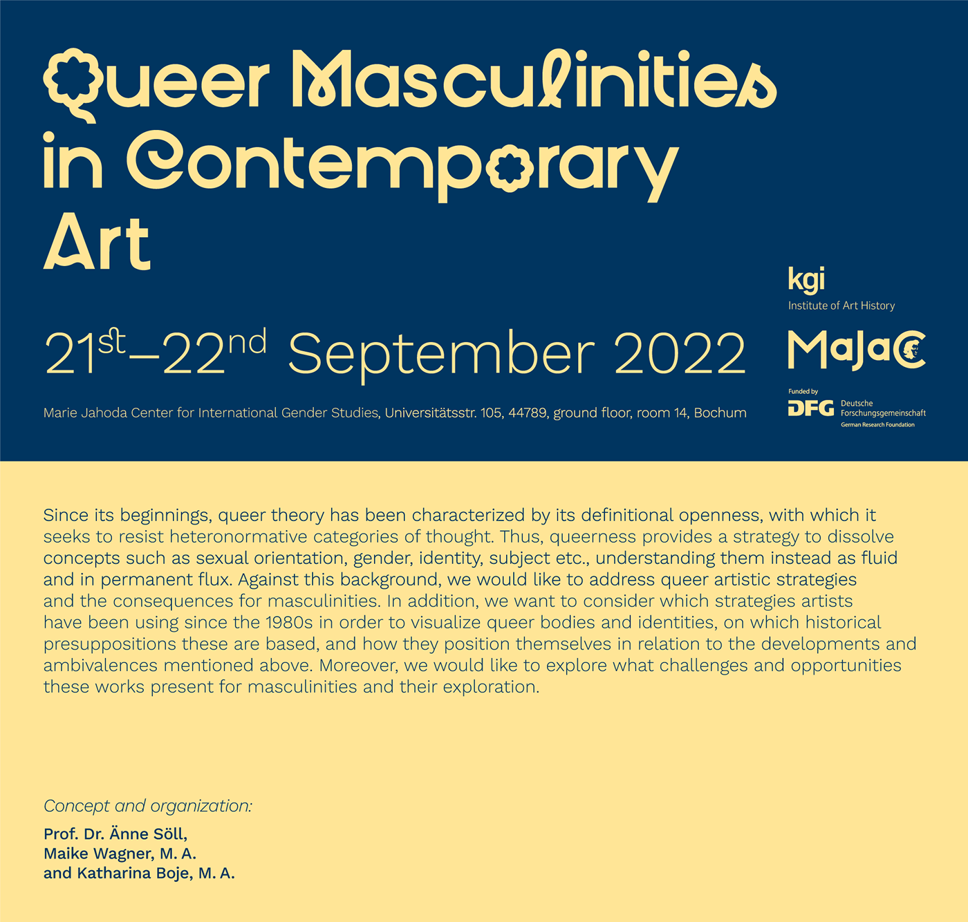 art Booklet brochure conference flyer gender studies queer