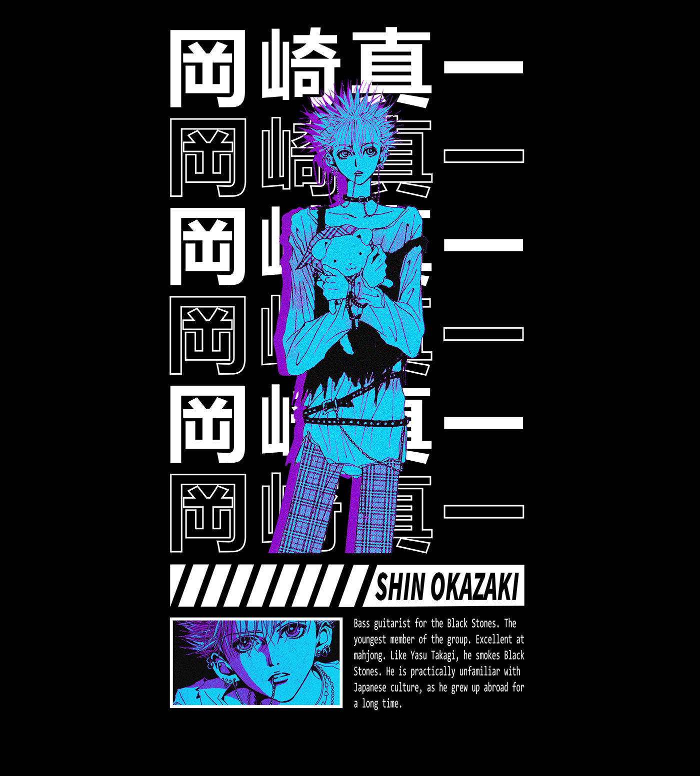 Vinyl Cover music design anime manga record punk band rock graphic design 
