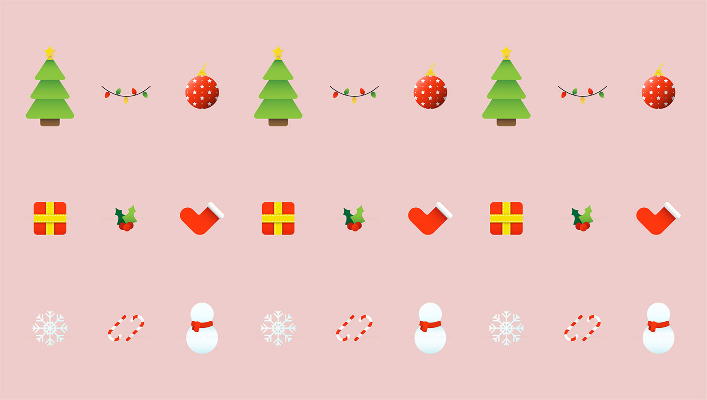 Christmas xmas Icon icon design  graphic design  Illustrator vectorial illustration navidad