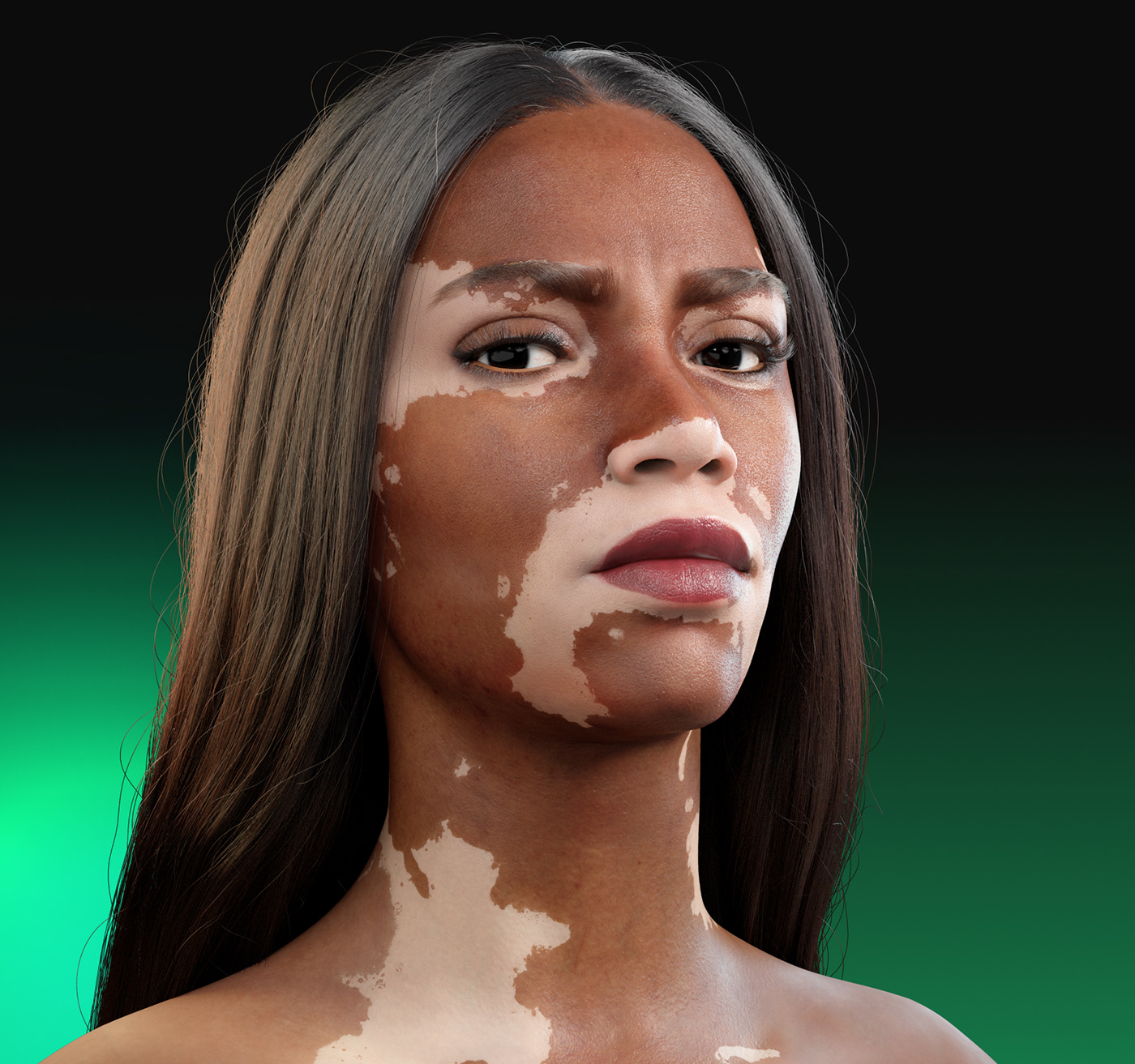 3D avatar Character human Realism SMM Virtual reality vitiligo