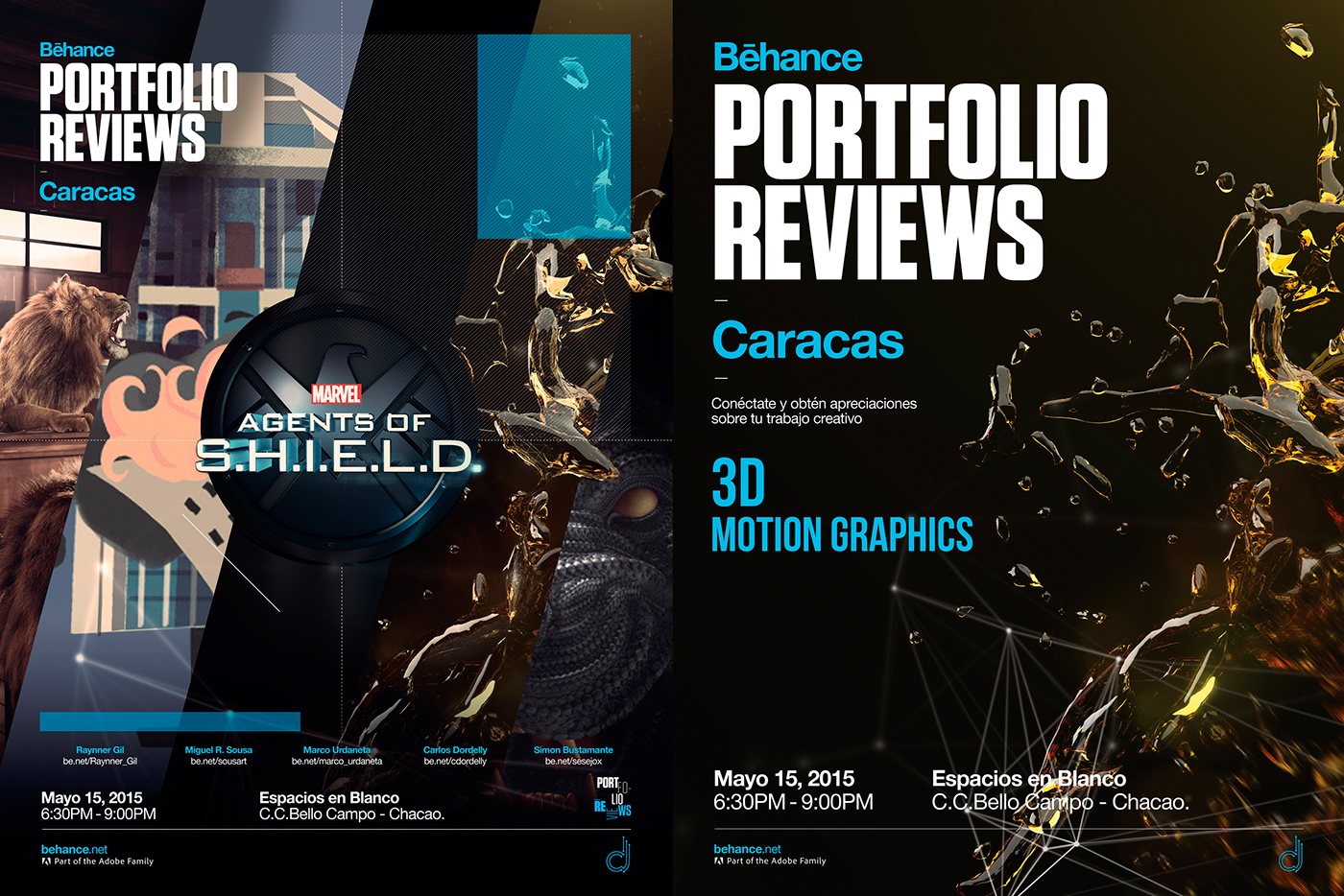 Behance reviews CCS caracas venezuela 2D people creative conference arts graphic motion VZLA 3D Render